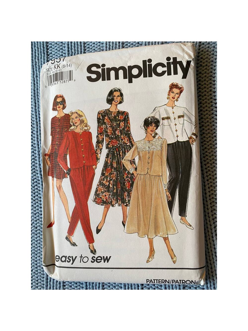 Simplicity sewing pattern  7957 top pant skirt size 8-14